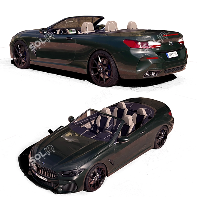 BMW M850i Convertible: Premium, Detailed Model 3D model image 4