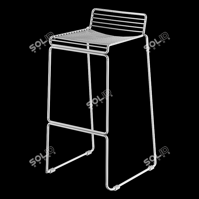 HAY HEE Bar Stool - Sleek and Stylish Seating Solution 3D model image 4