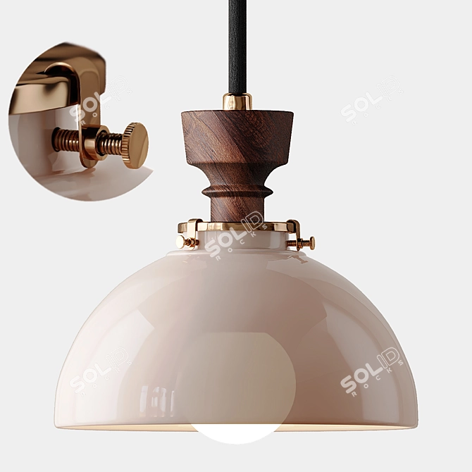 Title: Nehalem Pendant: Elegant and Modern 3D model image 1