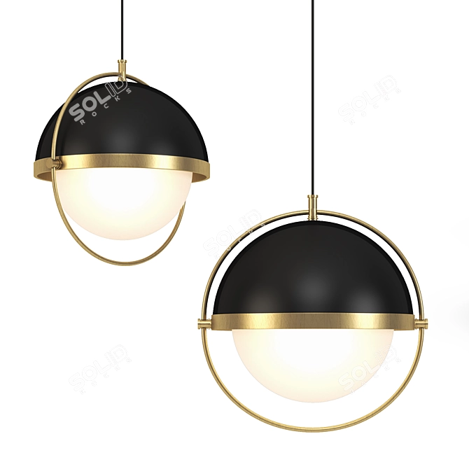 Sleek Pendant Light: Modern Elegance 3D model image 1