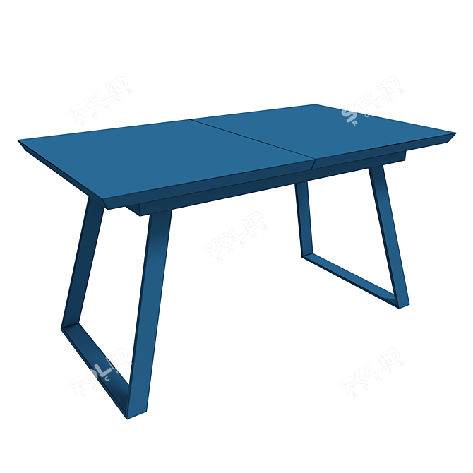 Modern Folding Table Maryland 120-160 3D model image 4
