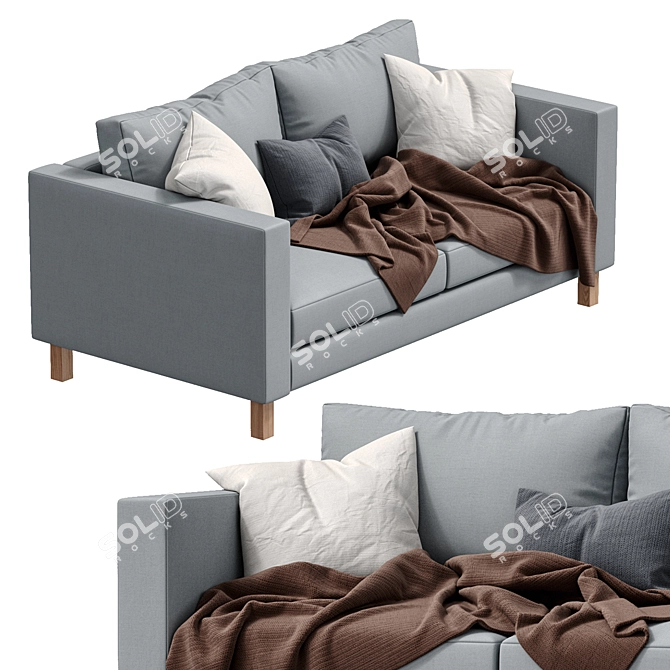 Modern Karlstad Sofa: Stylish Comfort by IKEA 3D model image 2