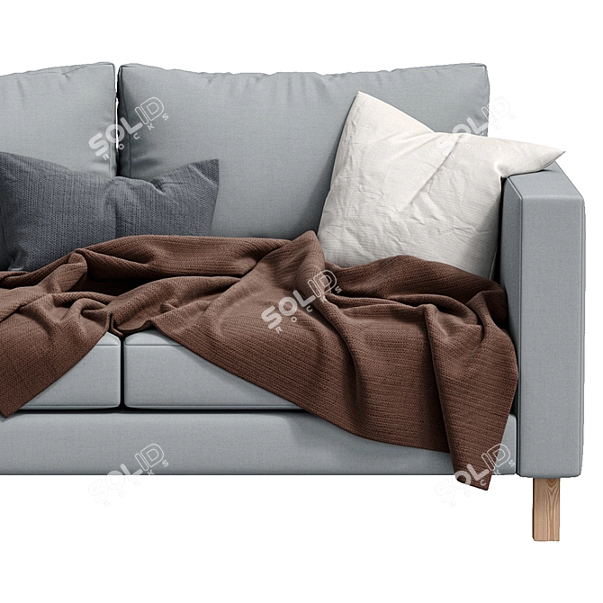 Modern Karlstad Sofa: Stylish Comfort by IKEA 3D model image 3