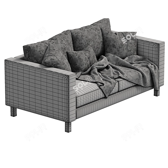 Modern Karlstad Sofa: Stylish Comfort by IKEA 3D model image 5