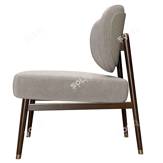 Luxury Velvet Hydra Chair 3D model image 2