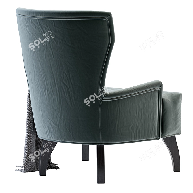 Kano Velvet Armchair: Luxurious and Stylish 3D model image 4