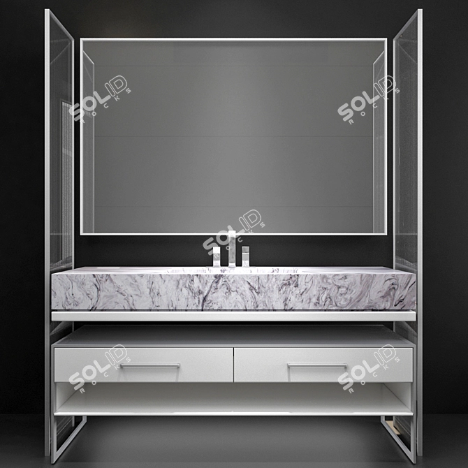 Modern JC Bathroom Furniture 3D model image 1