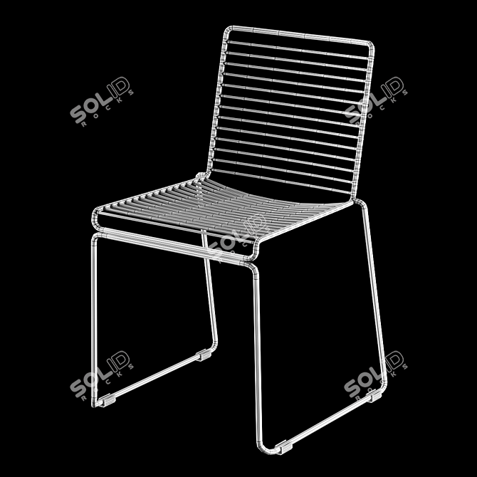 HAY HEE Modern Dining Chair 3D model image 4