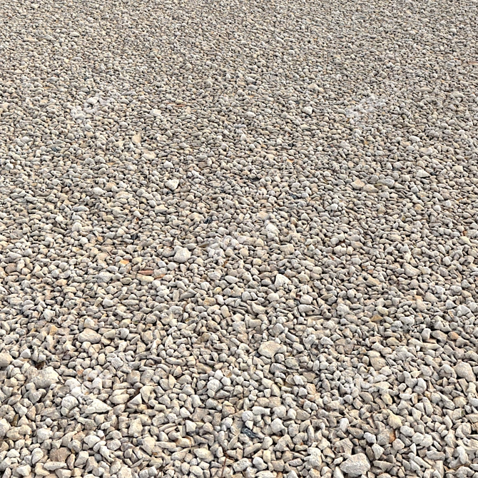 Premium Gravel Set: High-Quality Textures & Multiple Options 3D model image 4