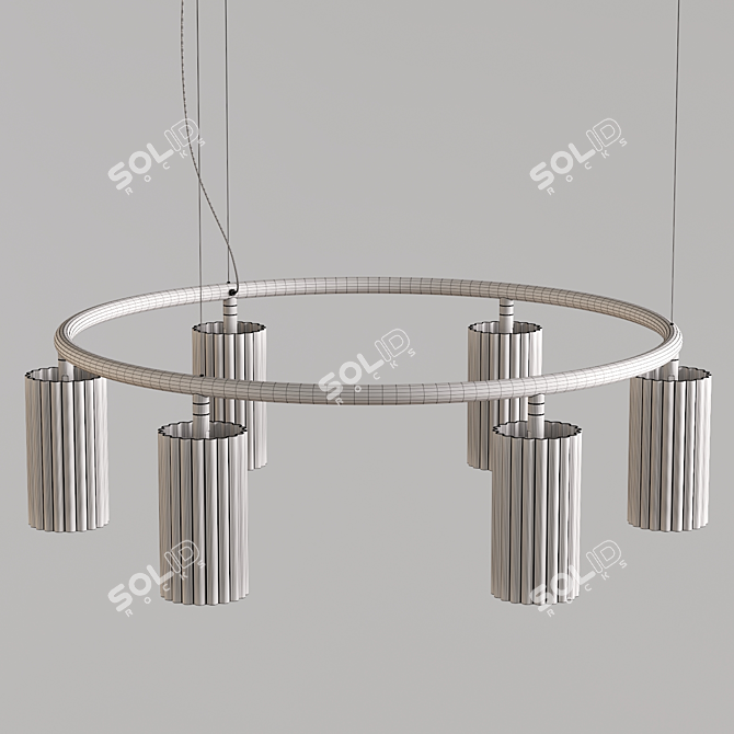 Scandinavian Chic Pendant Lights 3D model image 5