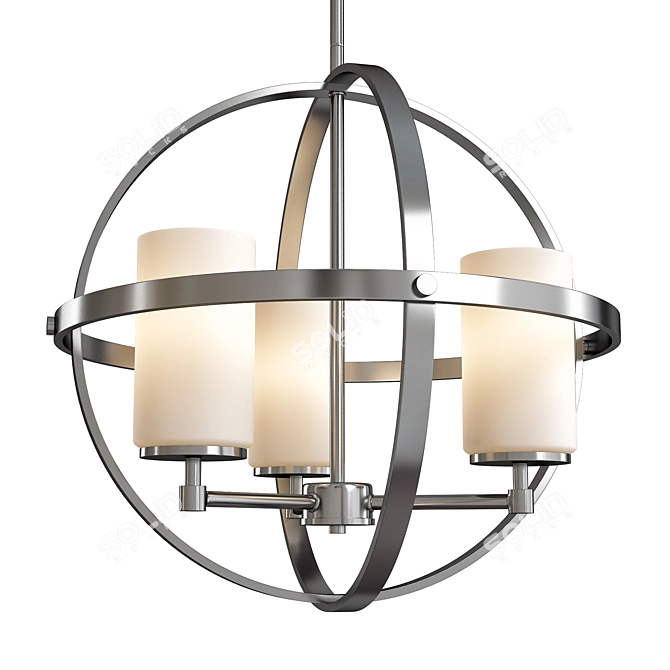 Elegant Alturas Chandelier 3D model image 1