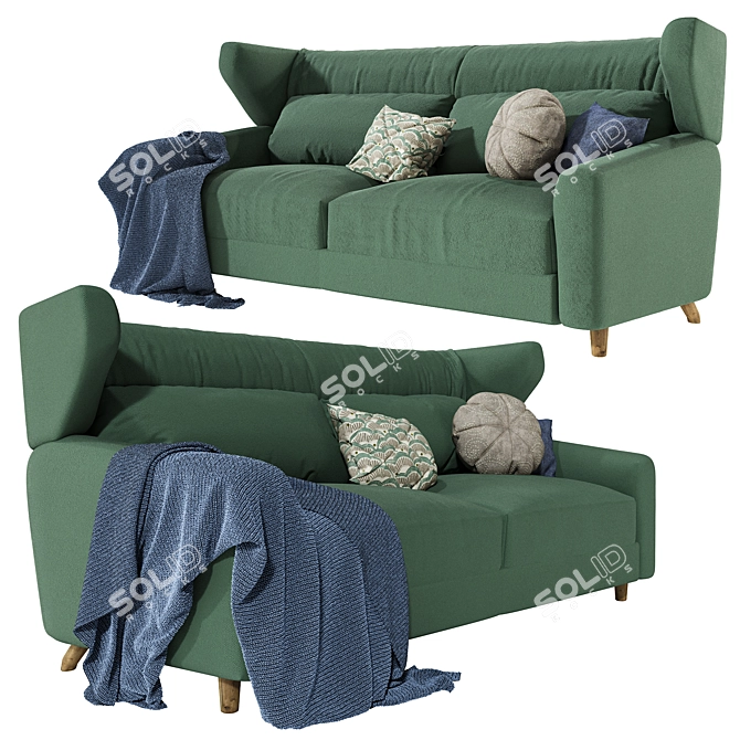 Modern Sancal FOLK Sofa 3D model image 2