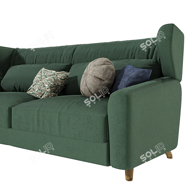 Modern Sancal FOLK Sofa 3D model image 4