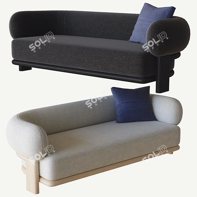 Cosmo Bol Sofa: Modern and Luxurious 3D model image 1