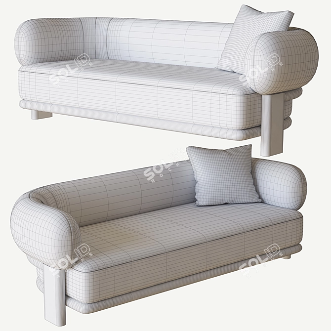 Cosmo Bol Sofa: Modern and Luxurious 3D model image 3