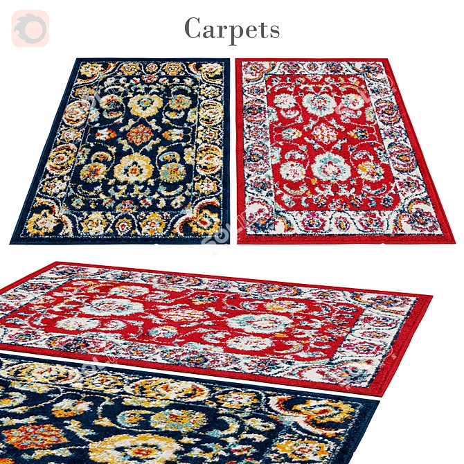 Versatile Rug: 3,888 Polys, 4,004 Vets 3D model image 1