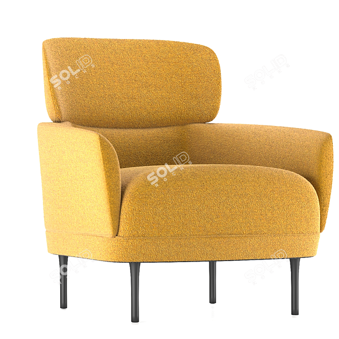 LEOLUX LX Armchair: Modern Elegance with Adjustable Texture 3D model image 10