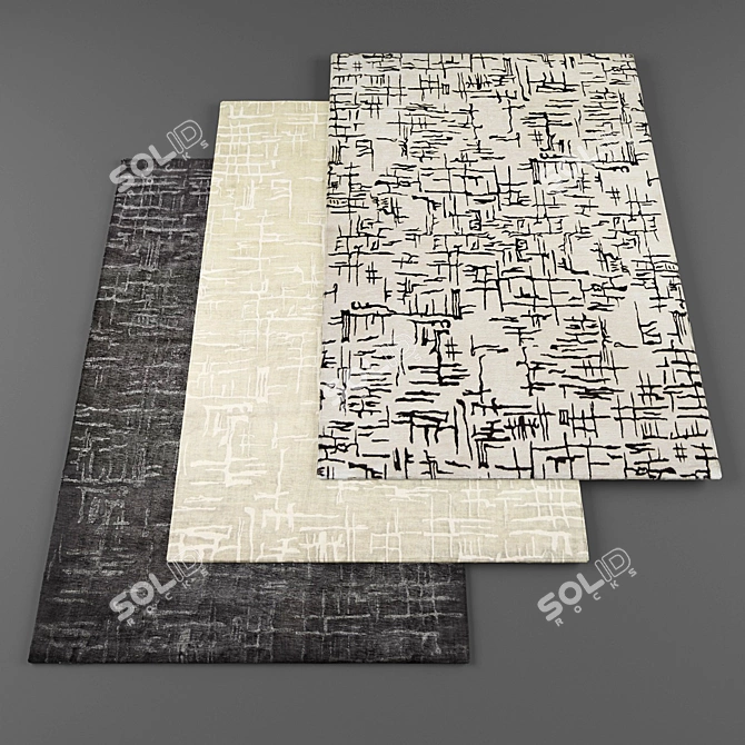 Modern Rugs Collection 3D model image 1