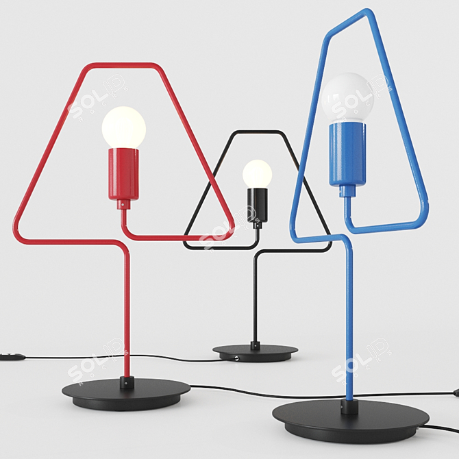 ZAVA A-Shade Metal Table Lamp 3D model image 1