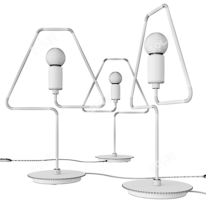 ZAVA A-Shade Metal Table Lamp 3D model image 2
