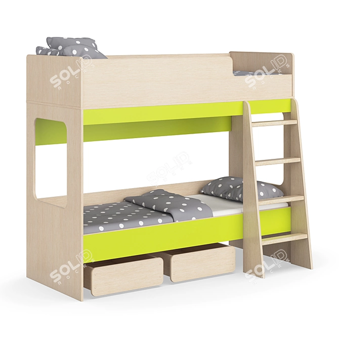 Legenda K38 Modular Children's Bed 3D model image 1