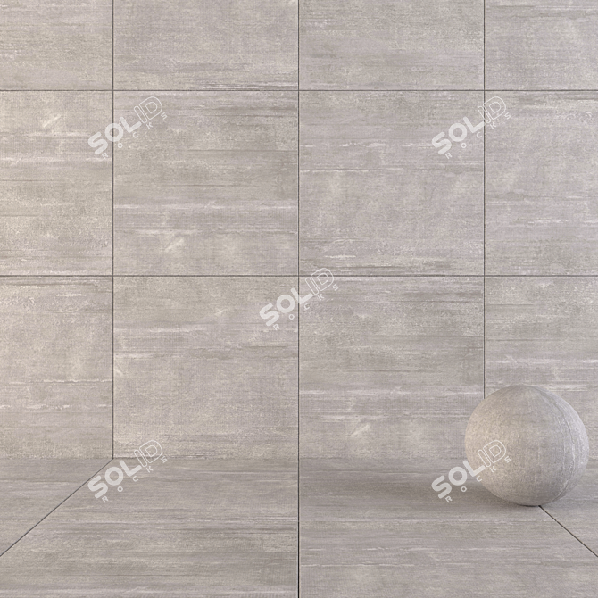 Smoke Hangar: 120x120 Floor Tile 3D model image 1