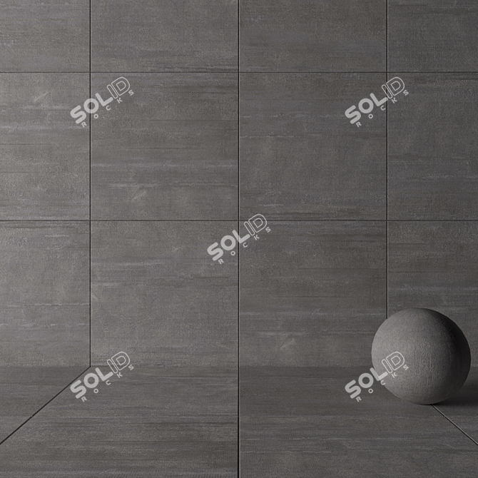 Smoke Hangar: 120x120 Floor Tile 3D model image 3