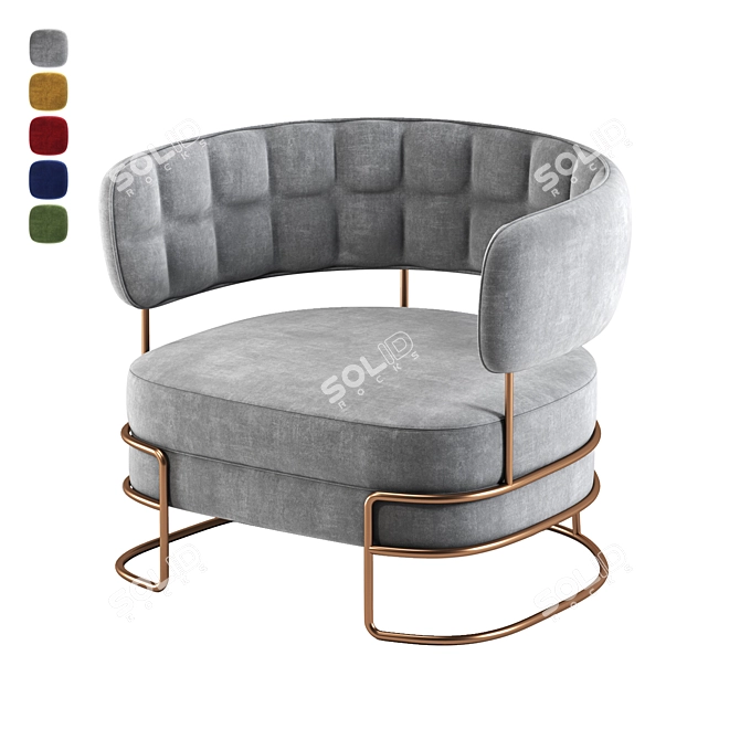 Elegant Madison Armchair: Stylish Comfort for Any Space 3D model image 1