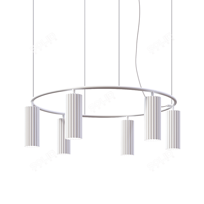 Elegant PHOLC Donna P Chandelier 3D model image 1