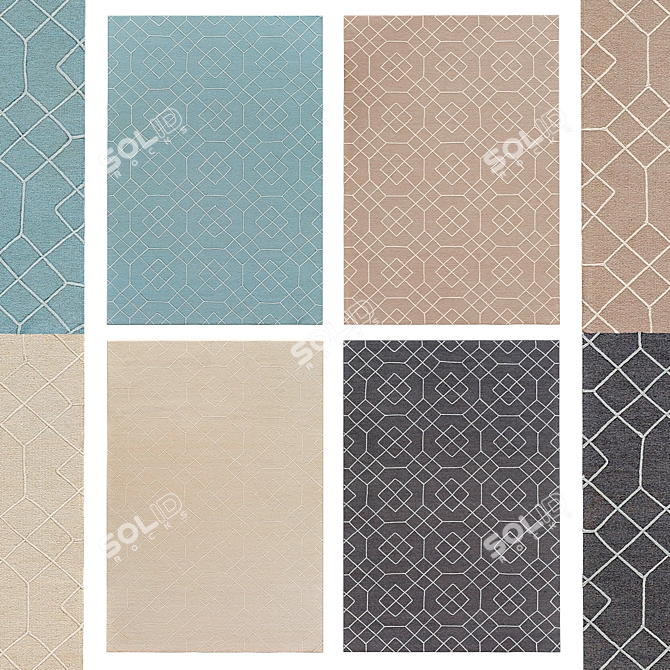 Elegant Rug Collection | No. 081 3D model image 1