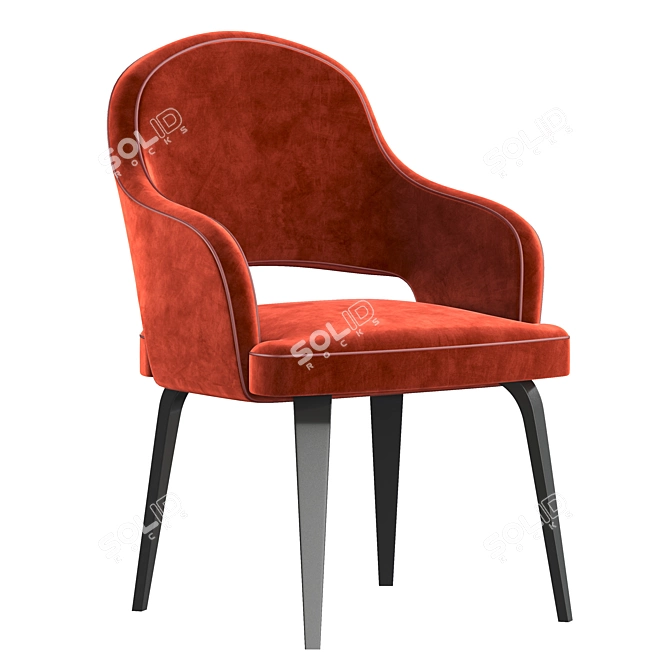 Elegant Knoll Saarinen Armchair 3D model image 1