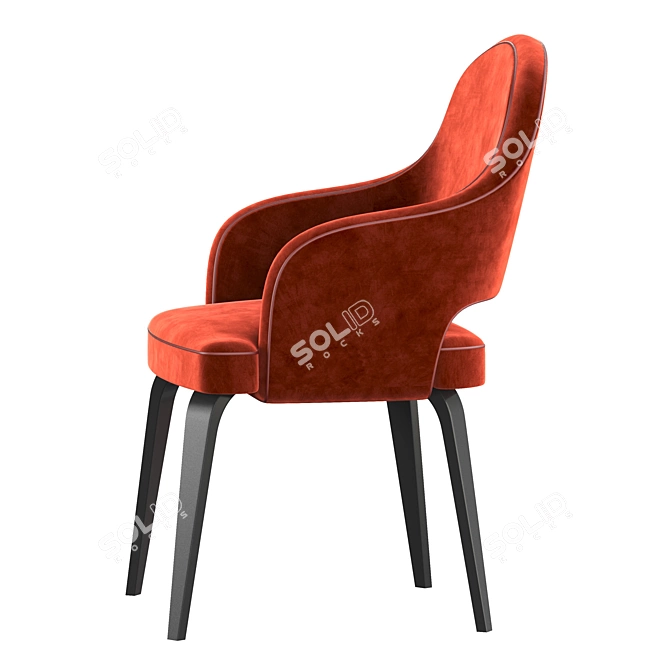 Elegant Knoll Saarinen Armchair 3D model image 3