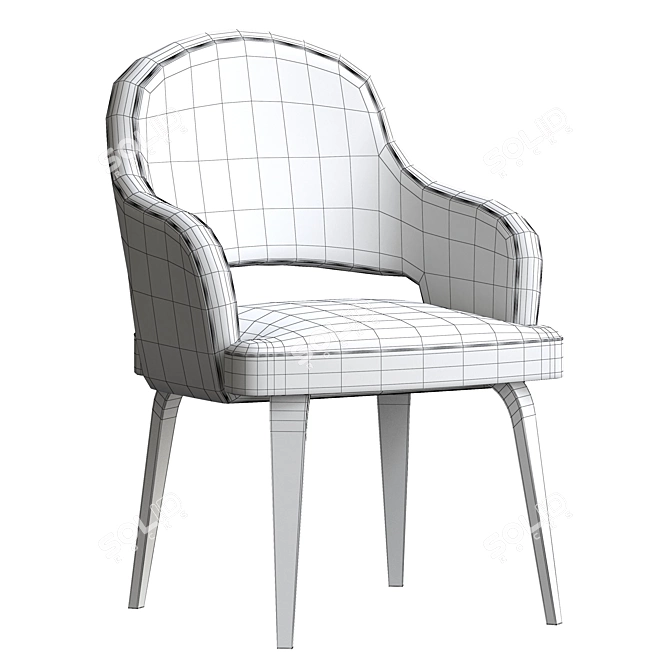 Elegant Knoll Saarinen Armchair 3D model image 5