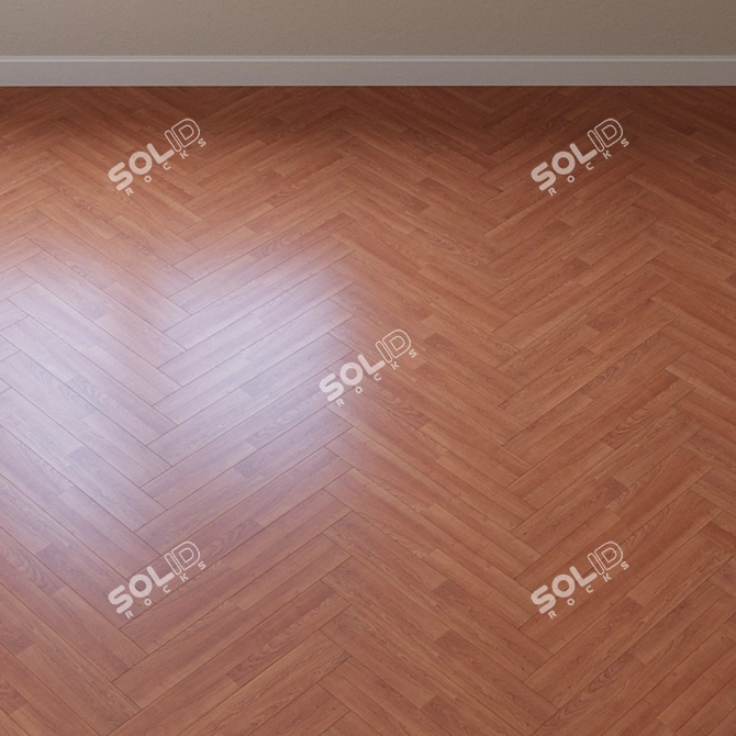 Rio Cherry Wood Grain 2-Plank 3D model image 3