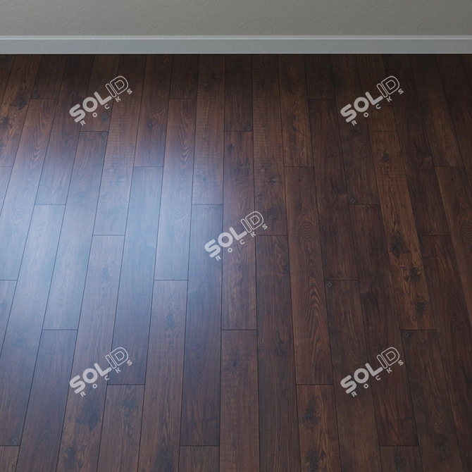 Rustic Chestnut Solid Parquet 3D model image 2