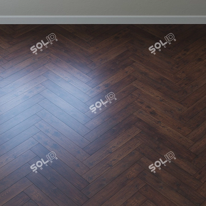 Rustic Chestnut Solid Parquet 3D model image 3