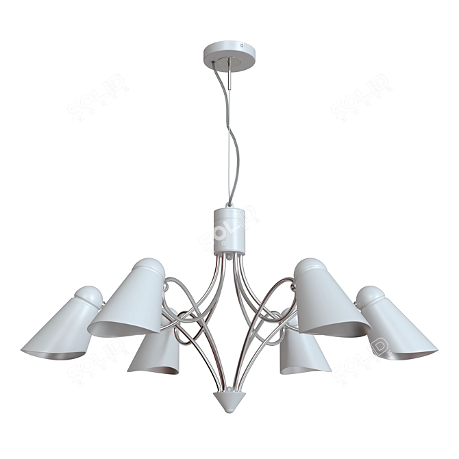 Lovato Hanging Chandelier - Modern Style 3D model image 3