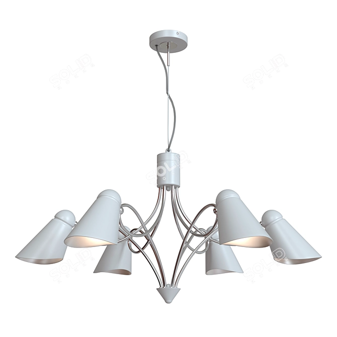 Lovato Hanging Chandelier - Modern Style 3D model image 4