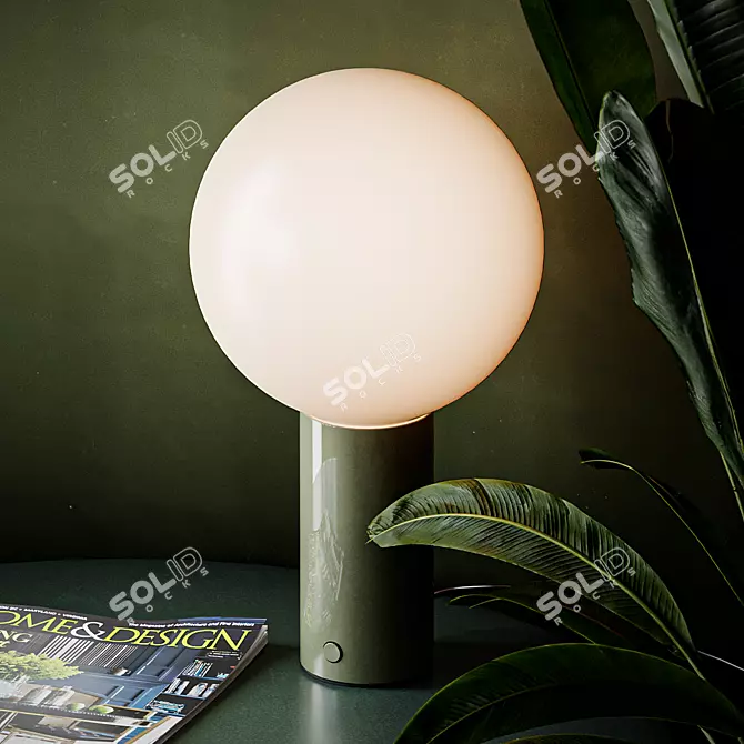 Sleek ORB Table Lamp: Illuminate in Style 3D model image 4