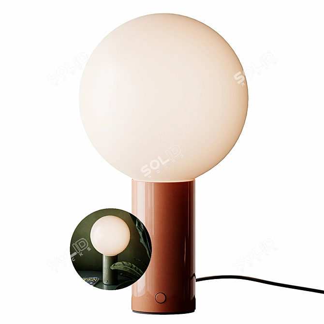 Sleek ORB Table Lamp: Illuminate in Style 3D model image 6