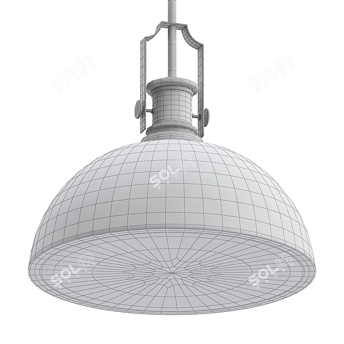 Elegant Melange Pendant Light 3D model image 2