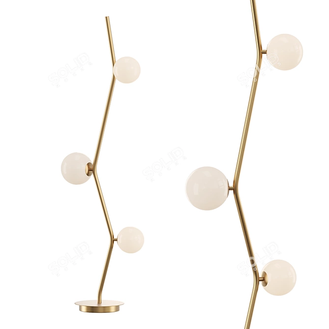 Elegant Mathia FL Lamp: Modern Design 3D model image 1