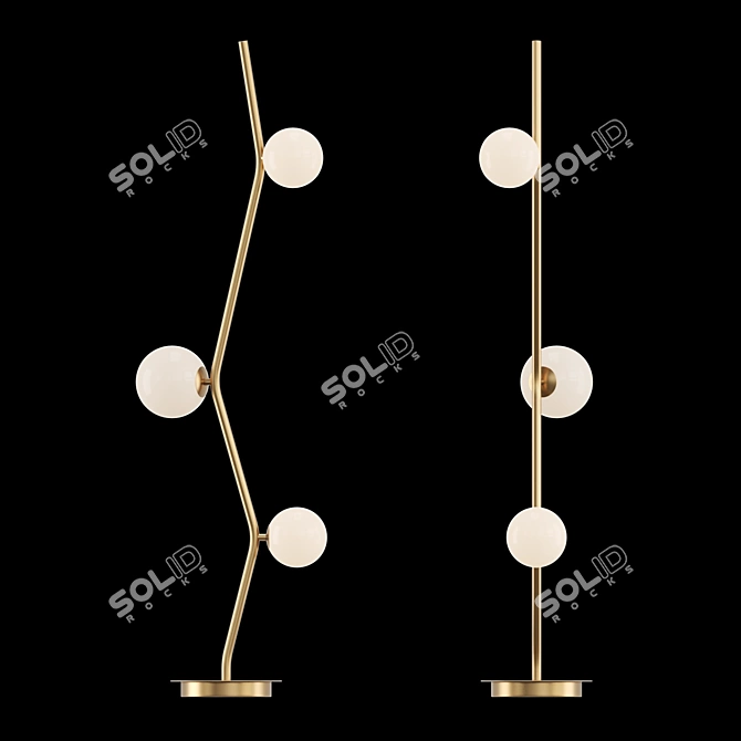 Elegant Mathia FL Lamp: Modern Design 3D model image 2