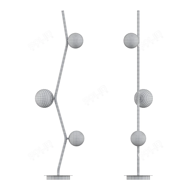 Elegant Mathia FL Lamp: Modern Design 3D model image 3