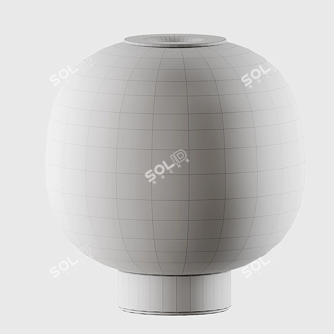 Elegant Bloom Table Lamp 3D model image 2