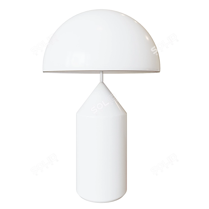 "Amsterdam White" Table Lamp 3D model image 1