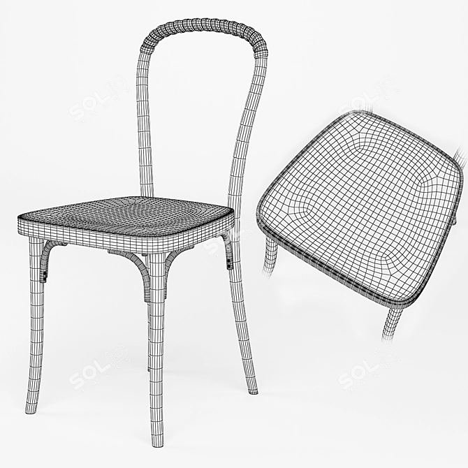 Modern Cafe Chair: Vilda 2 3D model image 5