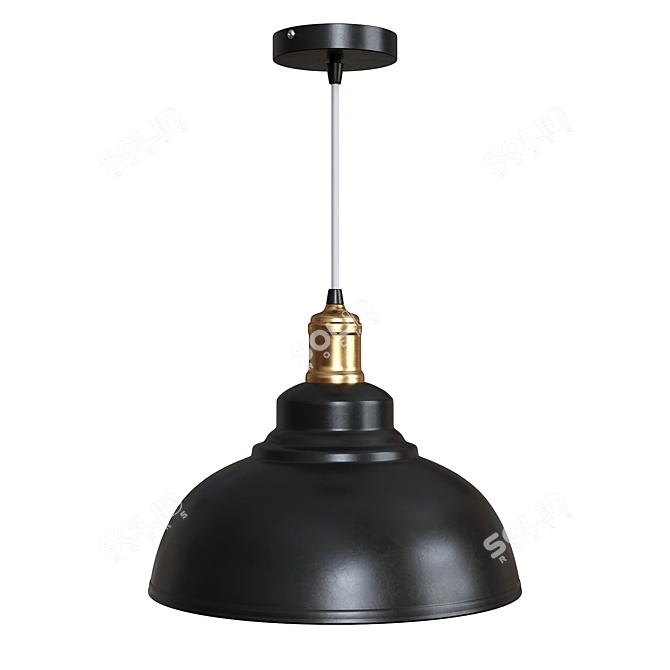 Spool Hanging Lamp - Skarlat LS 1079-290-1L 3D model image 1