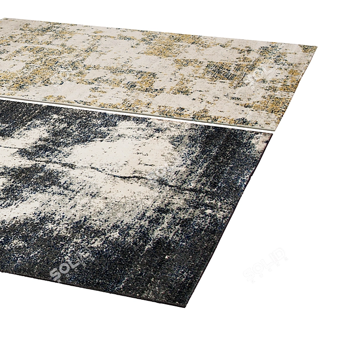 Luxury Poly Blend Vets Rug 3D model image 2