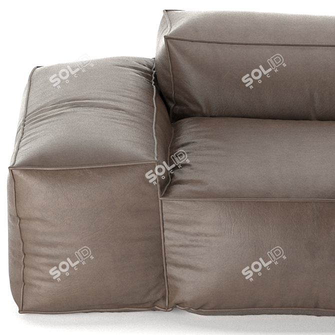 NeoWall Modular Sofa: Proportional Comfort 3D model image 3